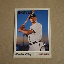 AUSTIN RILEY 2019 ROOKIE RC TOPPS HERITAGE #614 ATLANTA BRAVES