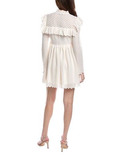 Mini vestido para mujer Rebecca Taylor Chevron de encaje - Imagen 2 de 7