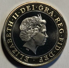 Great Britain 2 Pounds 1998 - British Industry from Iron Age to Today - Proof
