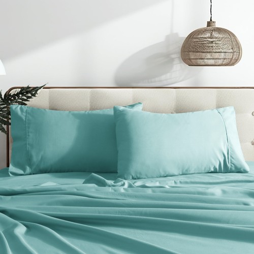 Bettlaken Set 4-teilig Laken Mikrofaser Komfort 1800 Stück Ultraweich Tiefe Tasche - Bild 105 von 151