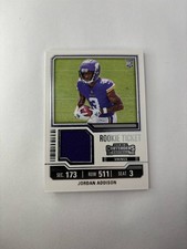 Jordan Addison 2023 Panini Contenders Rookie Ticket Patch SP Vikings