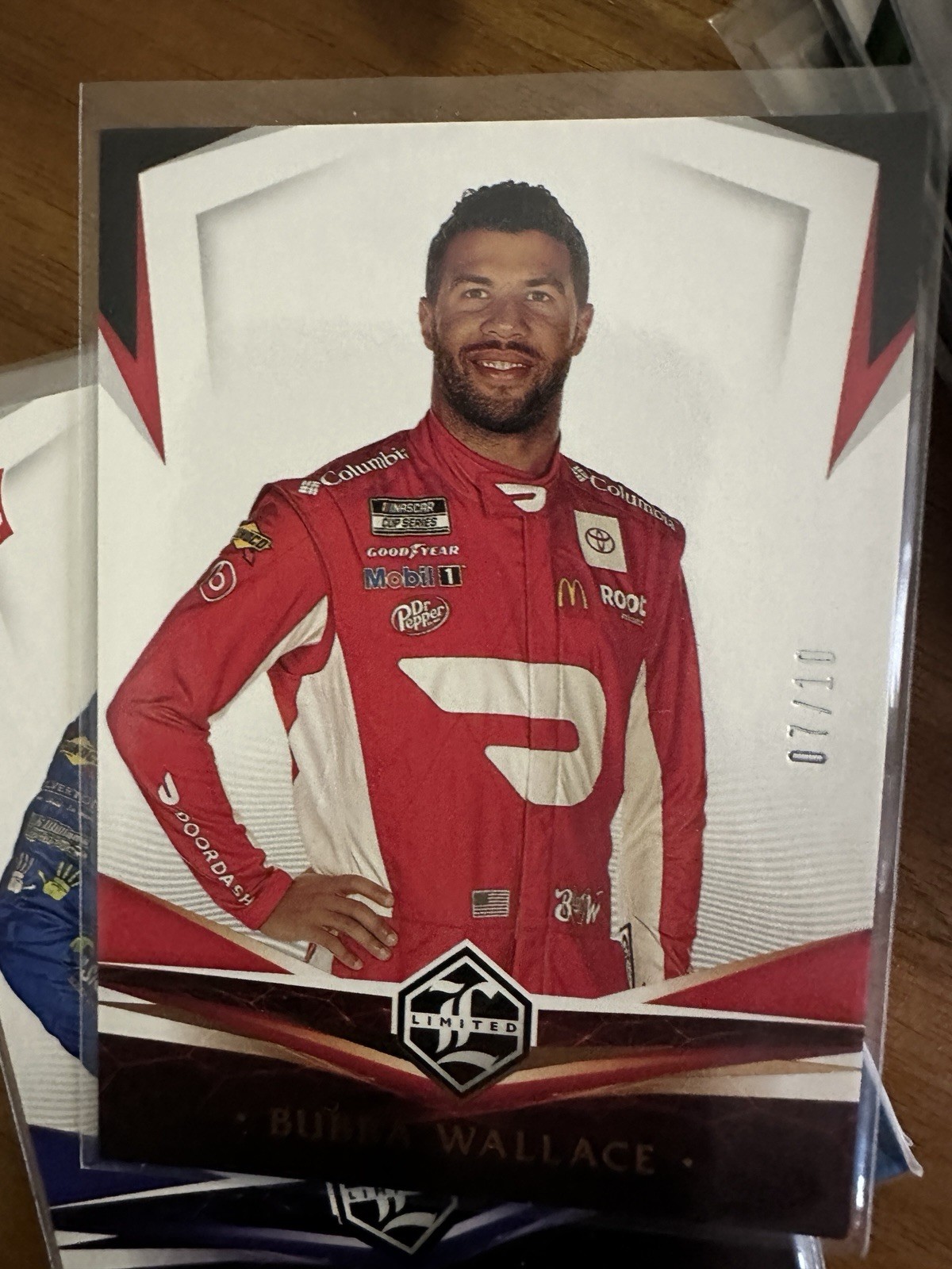 Bubba Wallace 2021 Panini Chronicles Racing Limited Gold Parallel 7/10