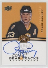 2023-24 Upper Deck Boston Bruins Centennial Bear Tracks Craig Janney #BT-CJ Auto
