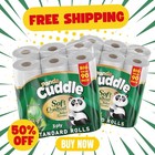 3Ply Aloe Vera Scented Toilet Tissue Rolls Soft Quilted Paper Embossed Loo Rolls