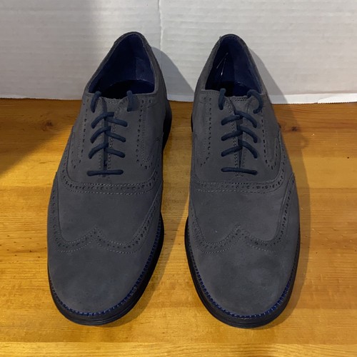 Cole Haan Original Grand C22094 Gravel Wildleder Budapester Brogue Herren 10,5 M Schön! - Bild 2 von 8