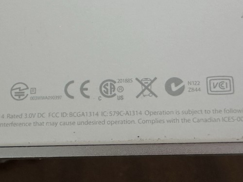 Apple Bluetooth Magic A1314 Model Wireless Keyboard Good - Afbeelding 11 van 13