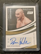 2021 Panini Immaculate Collection UFC - Heralded Signatures Dan Henderson 46/99 