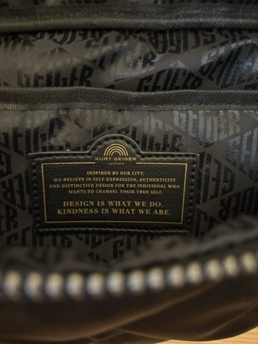 Kurt Geiger Black Recycled Nylon Bum Bag - Picture 7 of 7