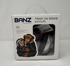BABY BANZ Hear No Blare EARMUFFS 0-2 Years Sound Protection Headphones Silver