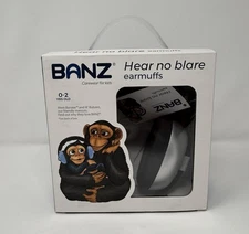 BABY BANZ Hear No Blare EARMUFFS 0-2 Years Sound Protection Headphones Silver