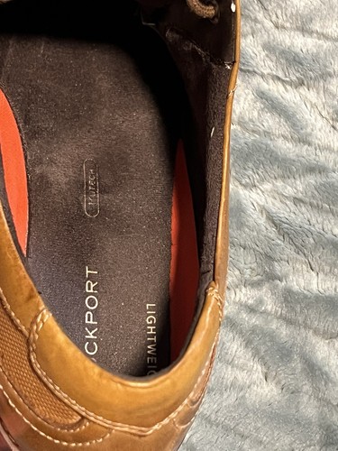 Rockport Herren Stil Zweck Kappe Zehe Blucher BX2476 Braun Oxford Elegant Schuhe 10M - Bild 7 von 14