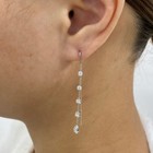 1.3ct Pear & Round Drop Earrings White Gold 14K Labcreated Diamond F/VS — photo 6