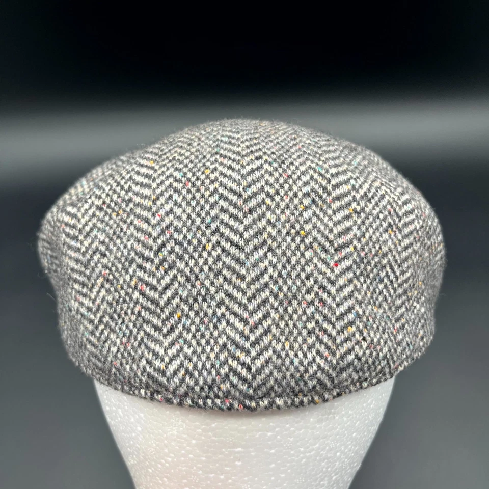 Sombrero Kangol Para Hombres Marrón Espiga Gorra de Newsboy Plana Ajustada Invierno Exterior Foto 4 de 4