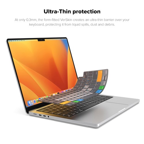 MacOS Shortcut Guide Keyboard Cover for Apple MacBook Pro 14 inch and MacBook... - Picture 3 of 7