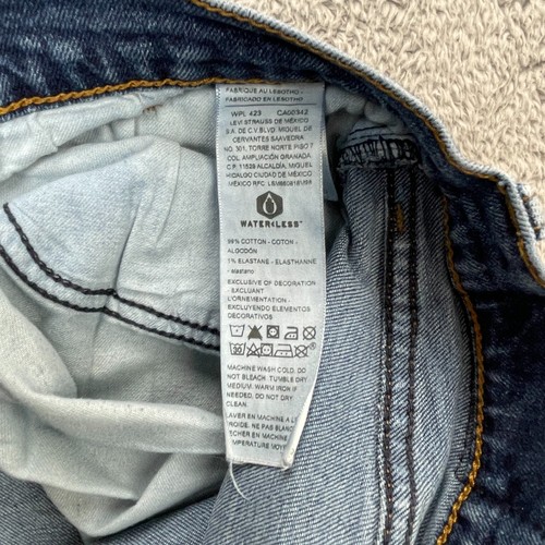 Levis 285 Jeans Herren 38x30 Blau Denizen Straight Leg Relaxed Baumwolle Medium Wash - Bild 4 von 10