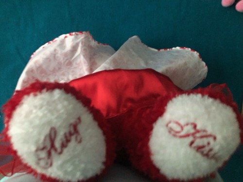 Build a Bear Workshop Hugs & Kisses rote Schleife Herz Kleid Schokoladenschachtel - Bild 8 von 8