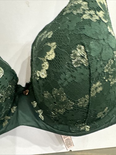 Victoria's Secret Deepest Green 38C Body By Victoria Perfect Shape Lace Bra - Picture 4 of 15