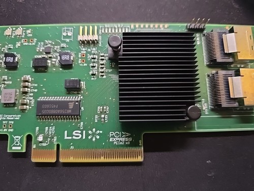 ORGINAL LSI SAS9211-8i 6Gb PCIe x8 HBA Controller +2x SAS Kabel + SATA - Bild 2 von 7