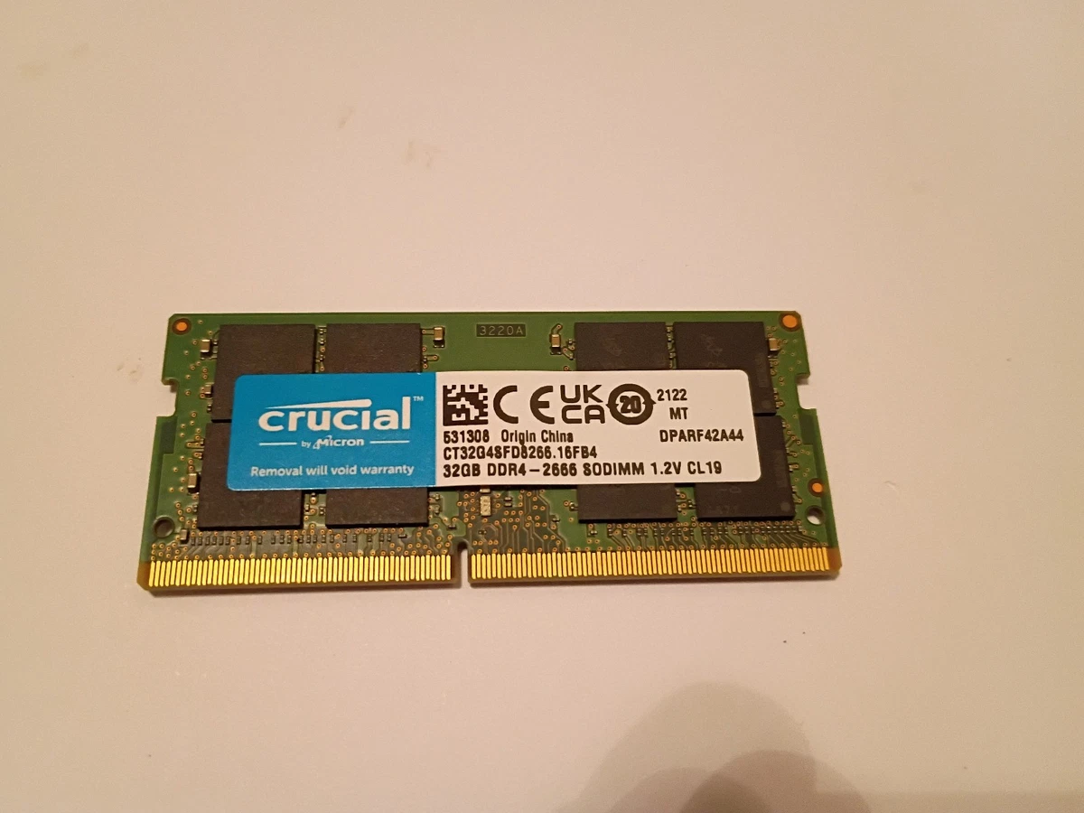 Crucial 32GB DDR3L メモリキット　激レア　非ECC Crucial Computer Memory (RAM) 32GB Total Capacity for sale | eBay