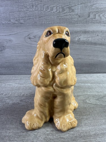 Vintage Unmarked Pottery Mom & Baby Cocker Spaniel Dogs Figurines - Picture 2 of 17