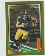 2025 SCORE FOOTBALL PAT FREIERMUTH TE STEELERS #90 GOLD GLITTER /499 SP