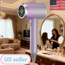 Purple Elegance Wall Mounted Hair Dryer | 800W Professional Power | Ion Care