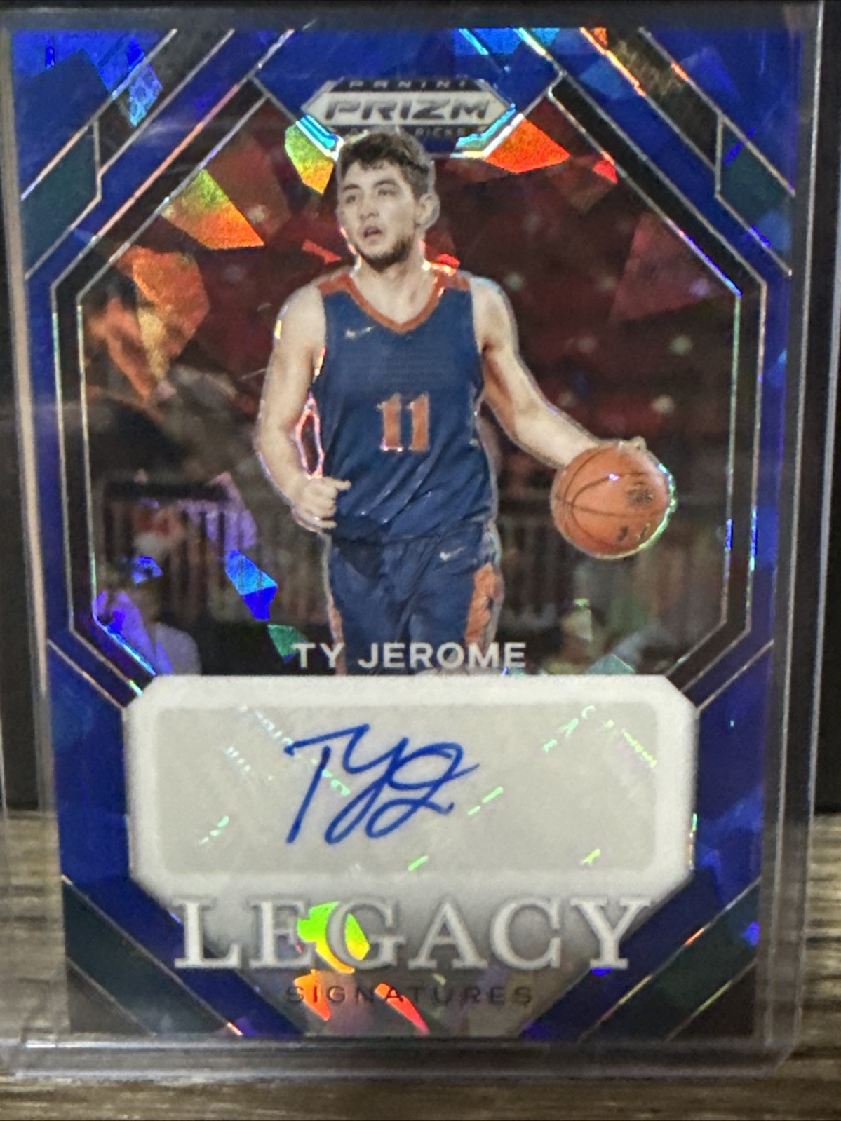 2024 Panini Prizm Draft Picks - Legacy Signatures Ty Jerome Blue Ice Prizm /75