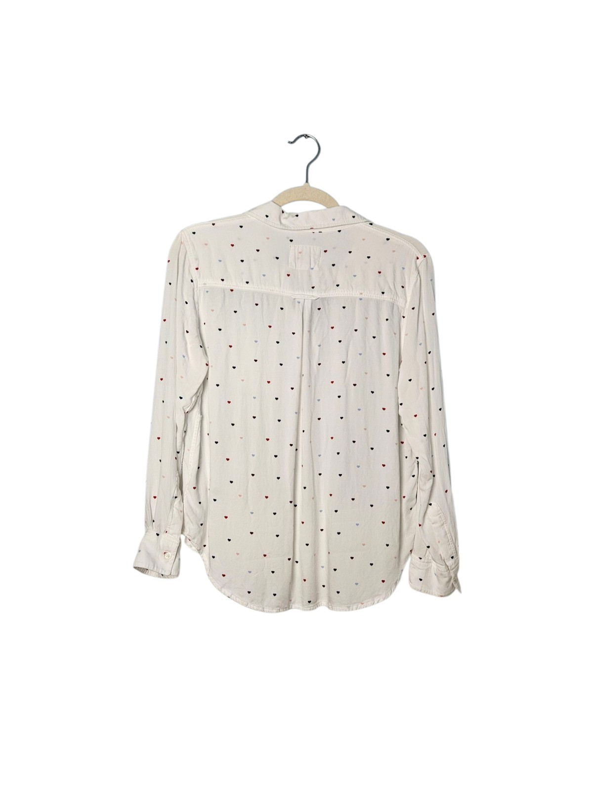 Rails Rocsi White Heart Print Button Down Shirt R… - image 6