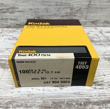 Kodak Professional TMY 4053 TMAX 400 Film 100 Sheets 4x5  Exp 05/96 *New* Sealed