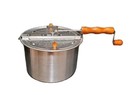 Genuine Whirley Pop Stovetop Popcorn Popper Hand Crank Wabash Valley Farms Vtg