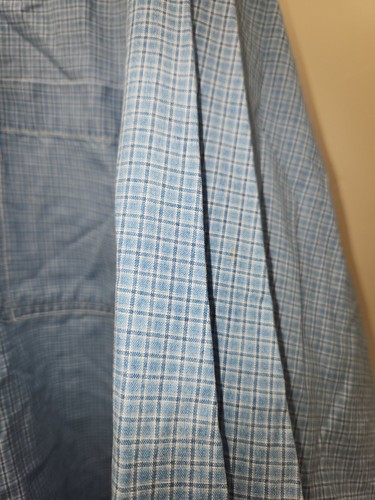 Vintage Nautica L/S Button Down Gingham Plaid Denim Casual Dress Shirt Men's XL - Picture 6 of 16