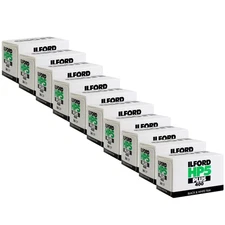 Ilford HP5 Plus Black & White Negative Film 35mm Roll Film, 36 Exp - 10 Pack