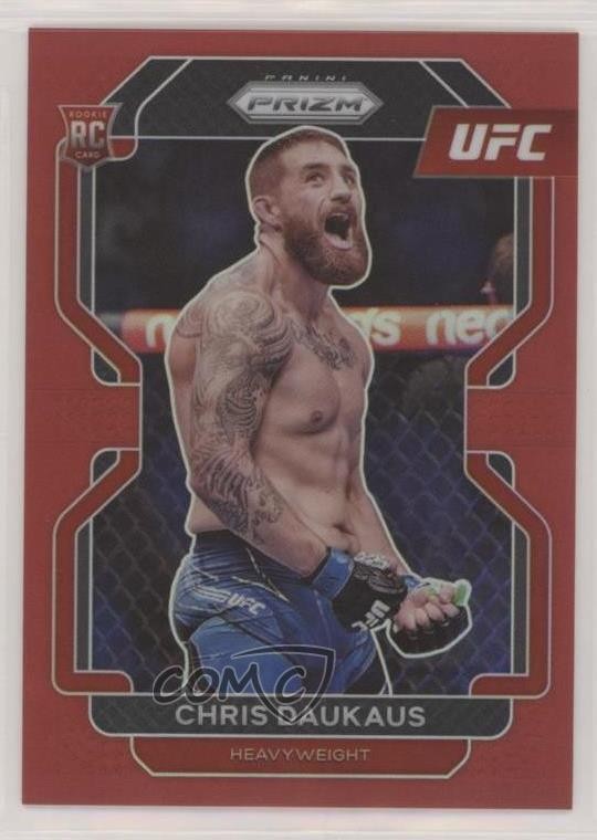 2022 Panini Prizm UFC Red Prizm 185/299 Chris Daukaus #199 Rookie RC pj5