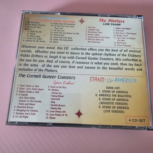 ELSBEARY HOBBS DRIFTERS/THE PLATTERS/CORNELL GUNTER COASTERS 4 CD set Signd READ - Bild 5 von 5