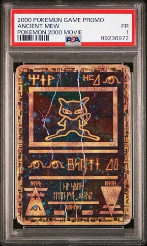 PSA 1 Ancient Mew 1 Game Promo 2000 Movie Holo Pokemon Slab