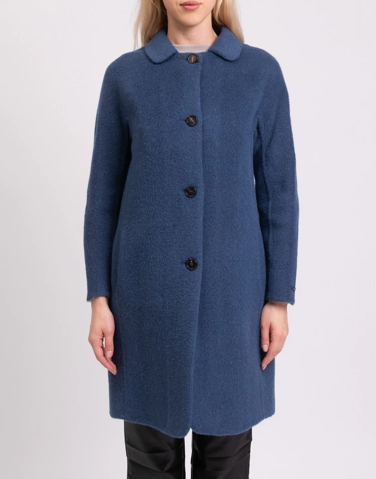 RRP€800 S' MAX MARA Coat IT44 US10 UK12 L HANDMADE Alpaca Angora & Wool Blend - Image 3 of 4