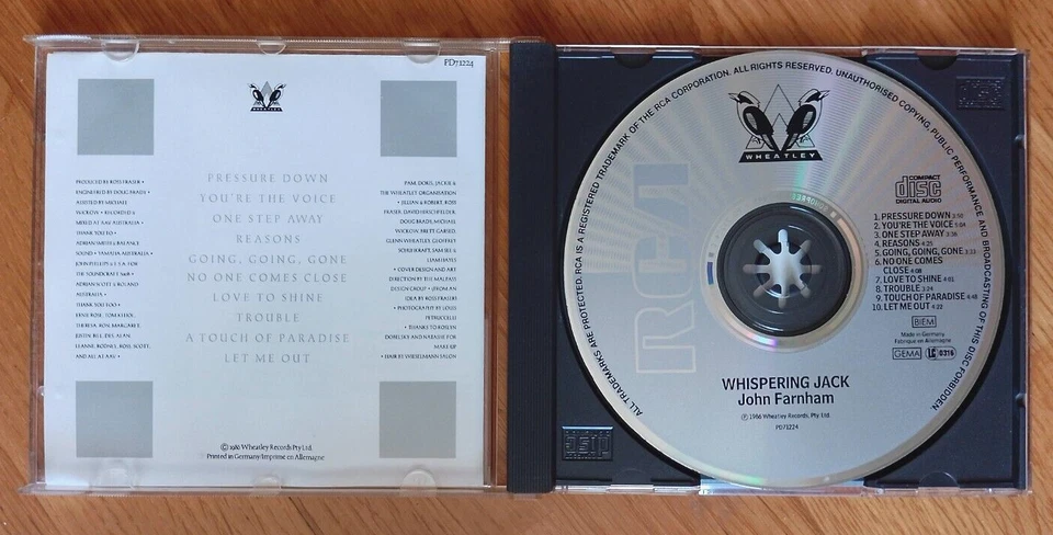 John Farnham - Whispering Jack (CD Album) | Zustand sehr gut - Bild 3 von 4