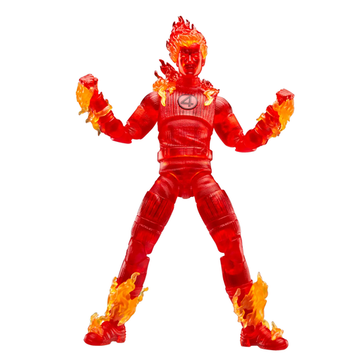 Marvel Legends Series Human Torch, I Fantastici Quattro: Primi Passi Modellino Giocattolo 6" - Foto 4 di 11