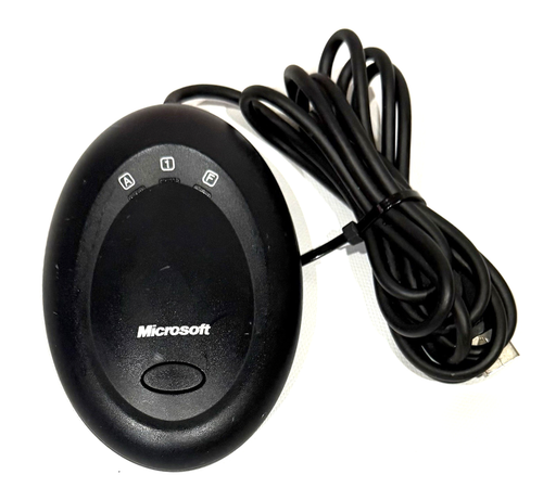 Microsoft Wireless Desktop Mouse Keyboard Receiver 3.1 Model 1028 Portable Black - Picture 5 of 17