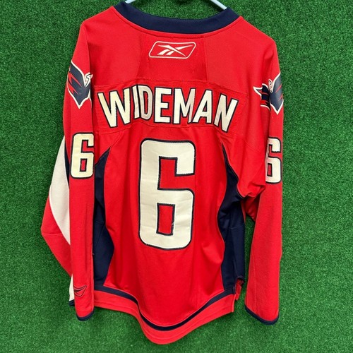 2011 Washington Capitals Dennis Wideman #6 rot & blau Gr. Medium Trikot UNISEX - Bild 4 von 4