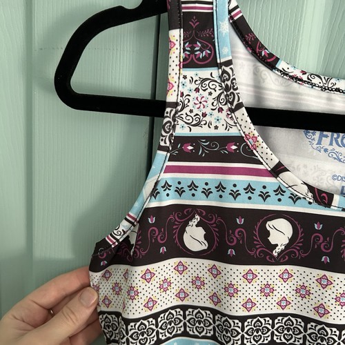 Disney Frozen Elsa Anna Dress Girls Large Sleeveless - Picture 4 of 7