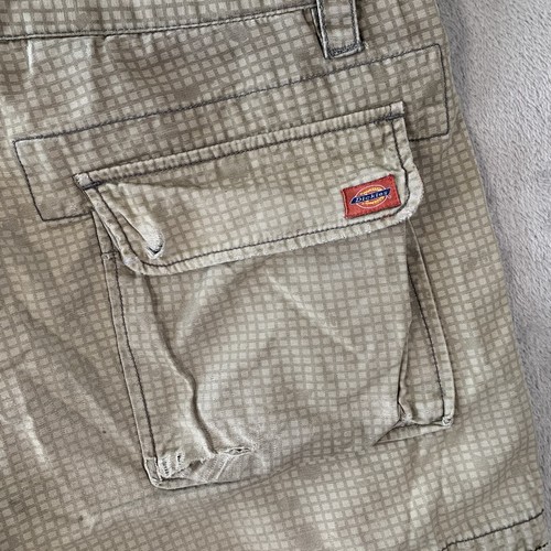 Pantalones Cortos Dickies Carga Para Hombre W 30 Beige Patinaje Trabajo Sueltos Calce Relajado Surf Distress - Imagen 9 de 16