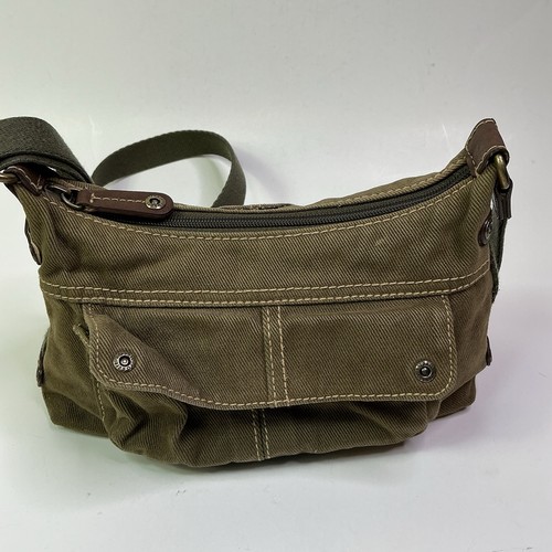 Fossil kleine olivgrüne Denim Crossbody Umhängetasche SL3754 - Bild 3 von 8