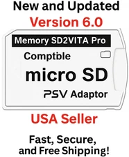 V6.0 SD2VITA Micro SD to Vita Memory Card Pro Adapter For PS PSV 1000/2000 V 6.0
