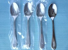 New Oneida ICARUS Glossy Set of 4 Teaspoons S...