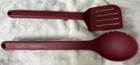 NINJA BURGUNDY SLOTTED SPATULA AND SERVING SPOON SET-13"