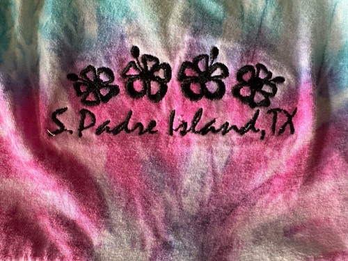 Happy Kids Girls Tie Dye Racerback W/keyhole “S Padre Island, TX”Sundress SZ XS - Picture 2 of 6