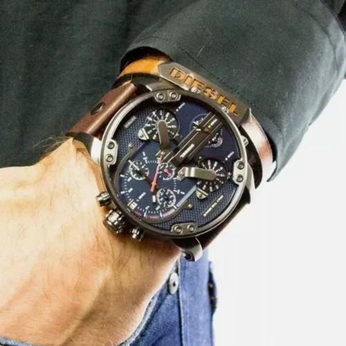 Herrenuhr DZ7314 Mr Daddy Chronograph Multi-Zifferblatt Mit Leder Armband, 57mm - Bild 6 von 7
