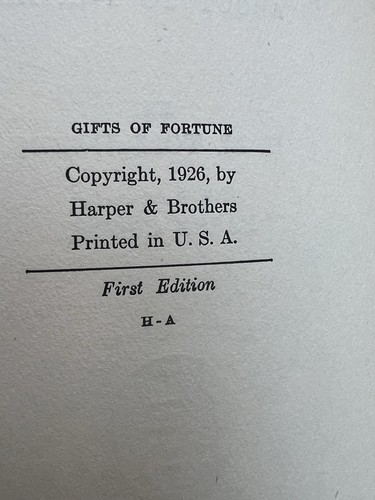 GIFTS of FORTUNE H.M. TOMLINSON 1926 First Edition ( Intact / Faded Cover AS IS - Picture 18 of 24