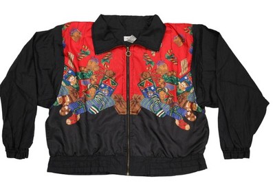 Vintage Lavon Jacket Womens XL Christmas Presents Stockings Festive 90s Holiday